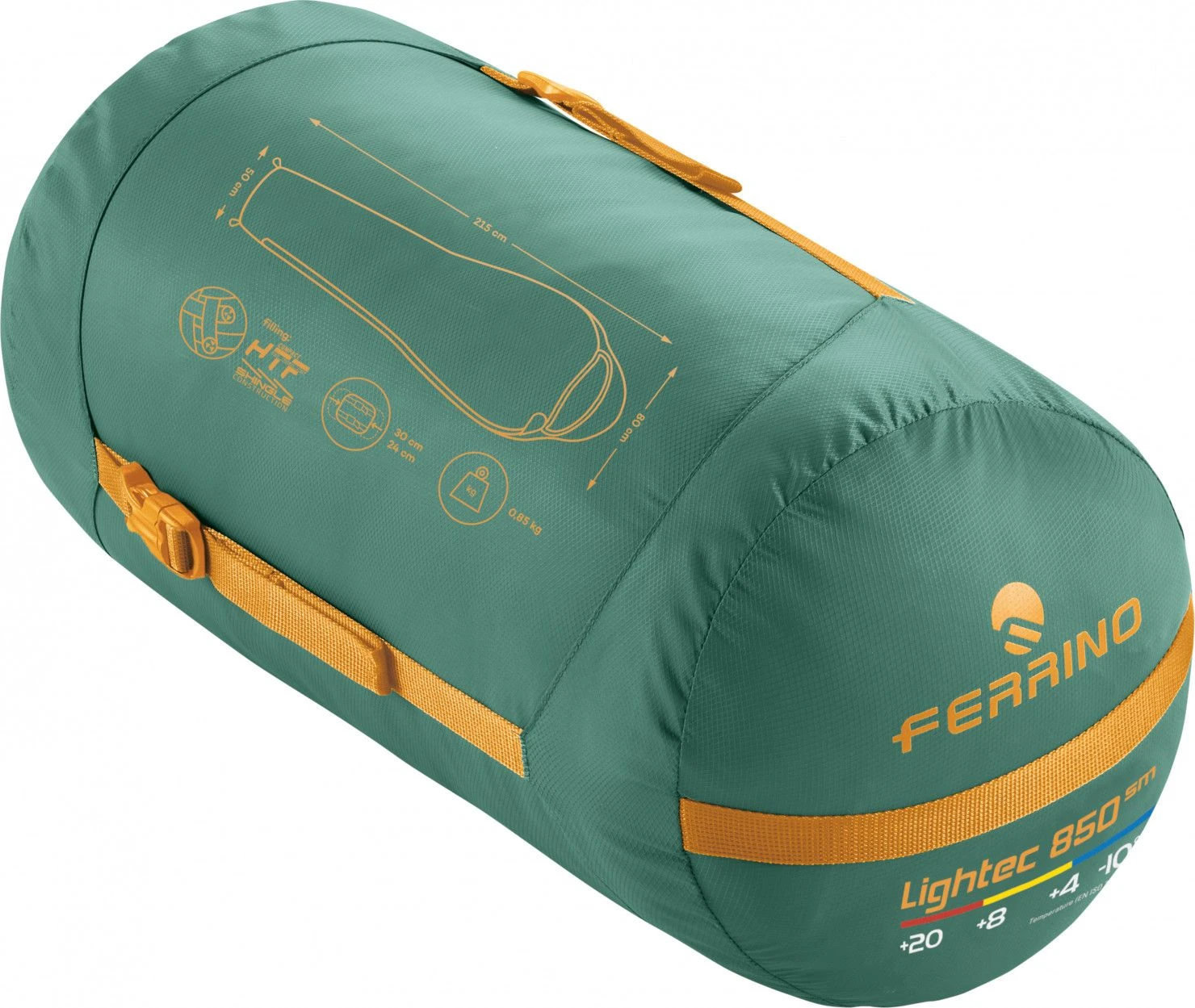 Sleeping Bag Ferrino Lightech SM 850 Green Unisex 2 Sleeping Bag Ferrino Lightech SM 850 Green Unisex - Image 2