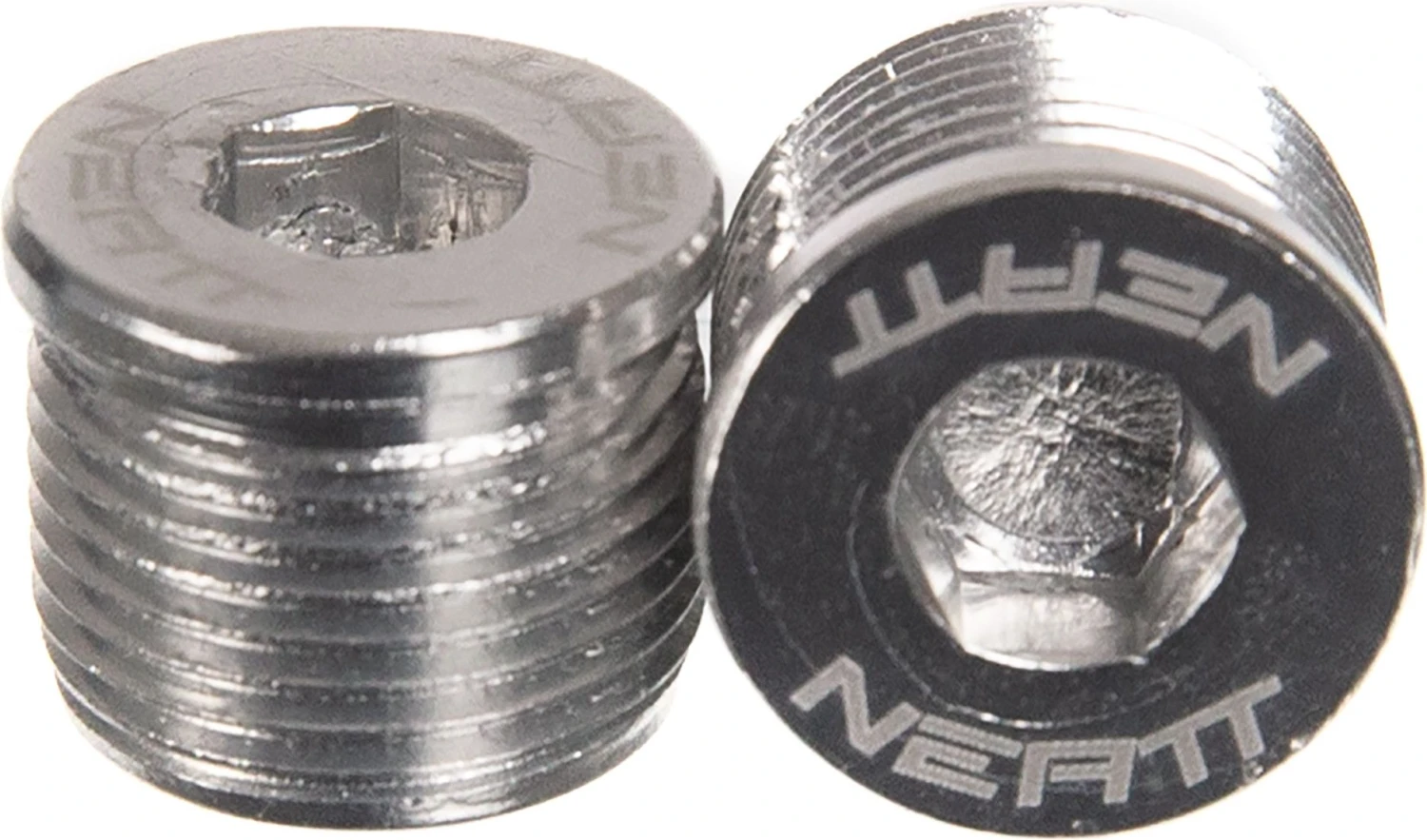 Neatt Attack V2 / Oxygen V2 Silver Pedal Axle Covers (x2) 2 Neatt Attack V2 / Oxygen V2 Silver Pedal Axle Covers (x2) - Image 2