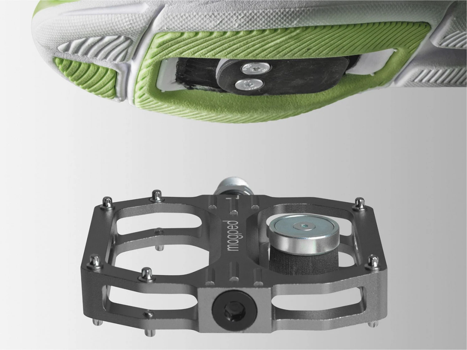 Pair Of Magped Sport 2 Magnetic Pedals (150 N Magnet) Grey 2 Pair Of Magped Sport 2 Magnetic Pedals (150 N Magnet) Grey - Image 2