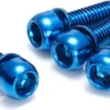 REVERSE Disc Brake Bolt Set X4 Blue