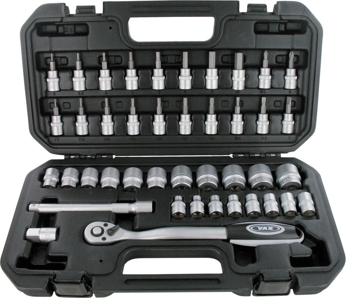 VAR Professional Ratchet Wrench Set (42 Pieces) 1 VAR Professional Ratchet Wrench Set (42 Pieces)